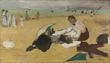am strand valencia Ölbilder verkaufen - Am Strand Edgar Degas